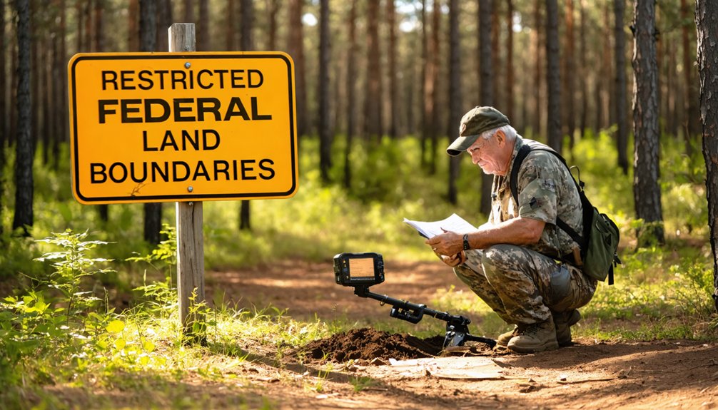 metal detecting permit rules