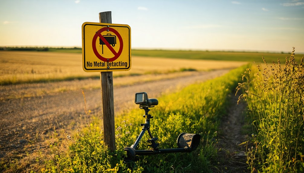 metal detecting prohibited statewide