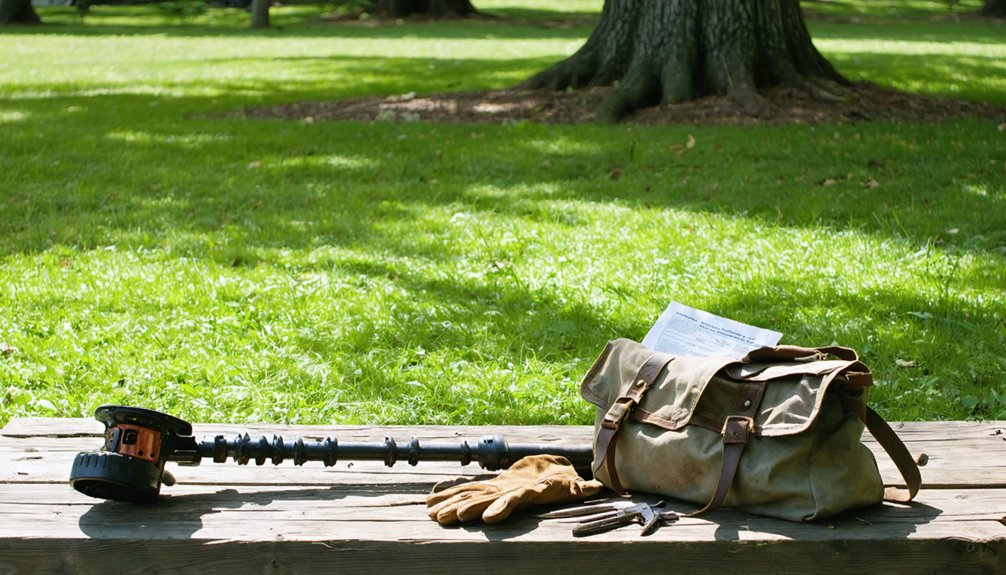 metal detecting regulations bartlett