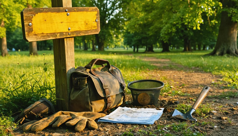 metal detecting regulations cherry valley