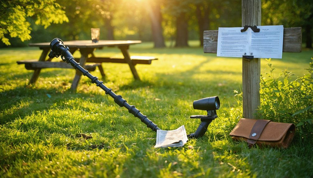 metal detecting regulations fairmont