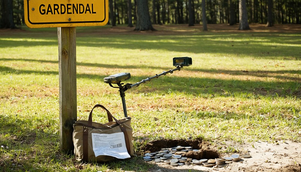 metal detecting regulations gardendale