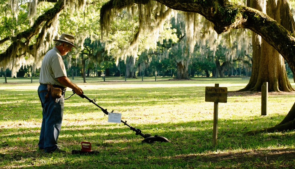 metal detecting regulations near scott