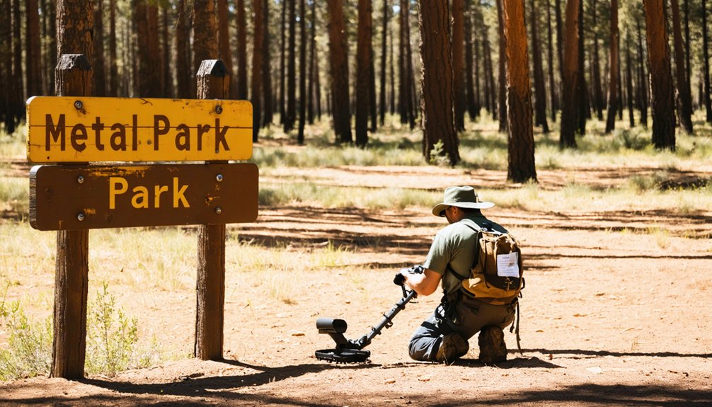 metal detecting regulations show low