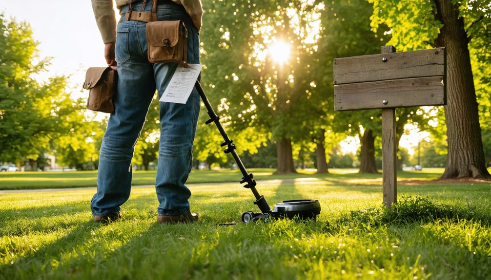 metal detecting regulations walker