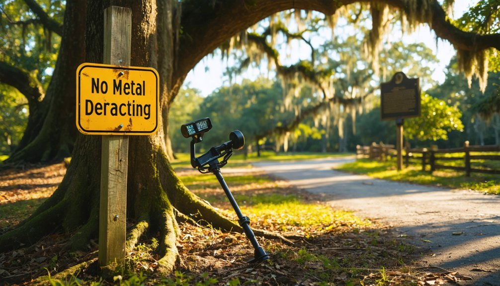 metal detecting restrictions auburn