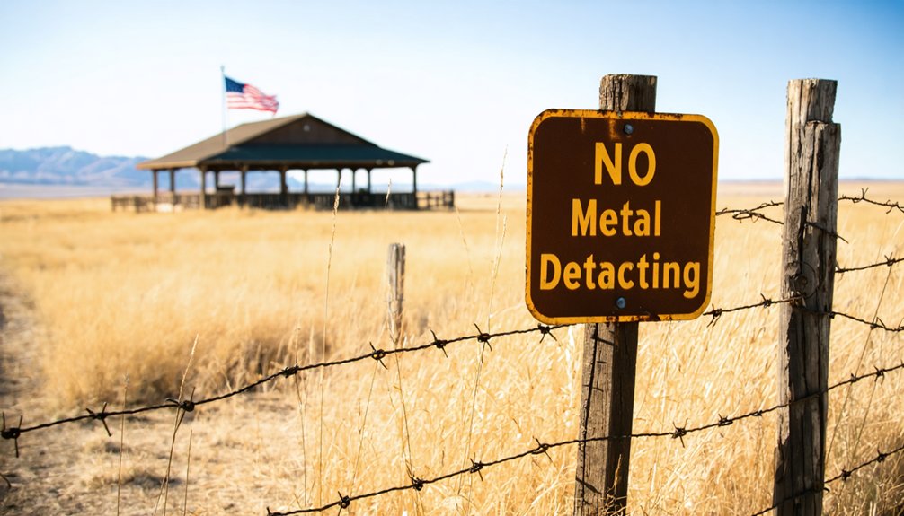 metal detecting restrictions enforced