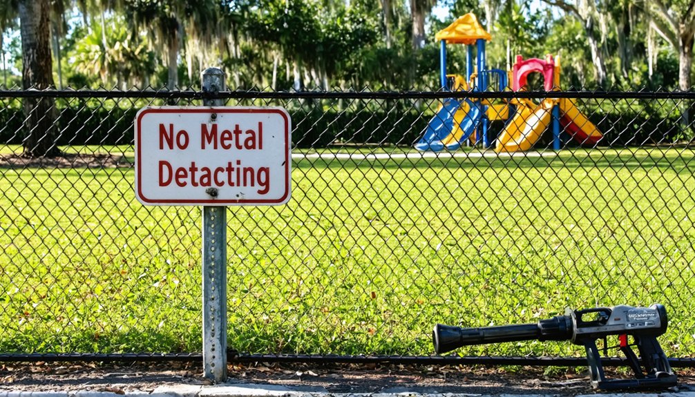 metal detecting restrictions outlined