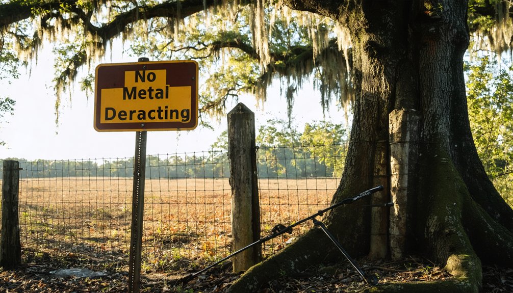 metal detecting site restrictions