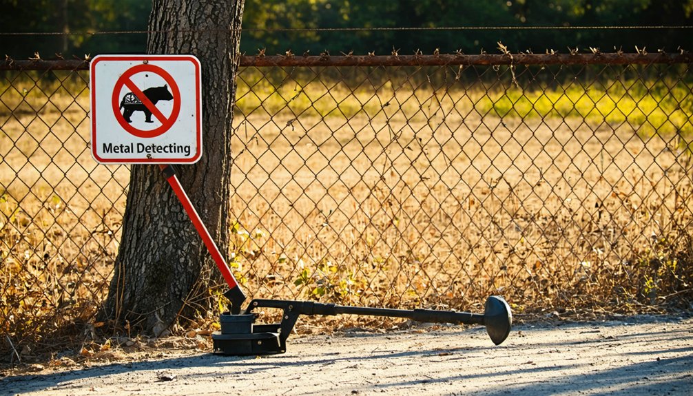 no detecting in parks