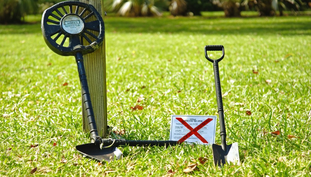 non metal digging tools required