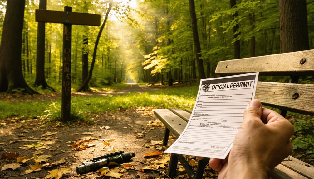 obtain annual metal detecting permit