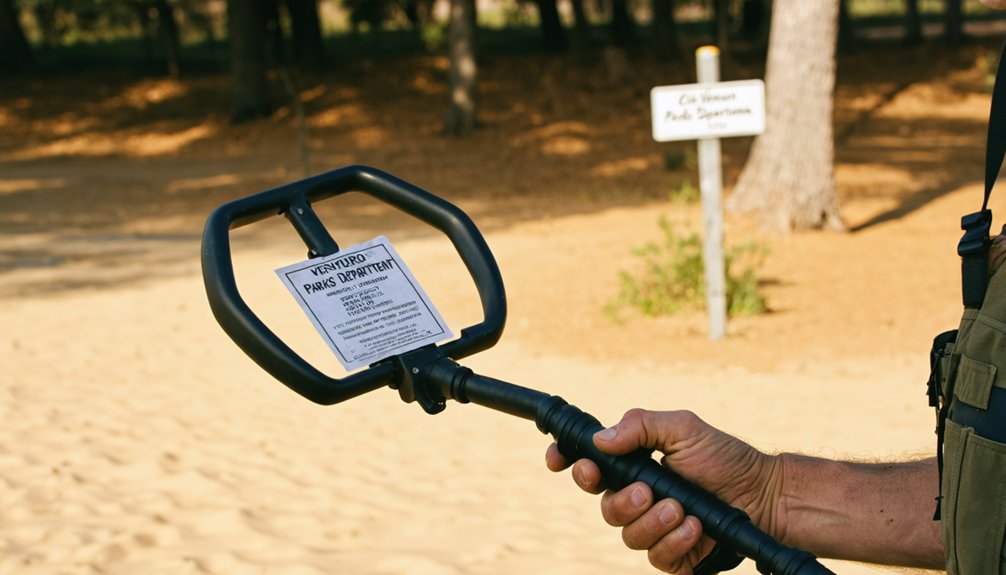 obtain metal detecting permit