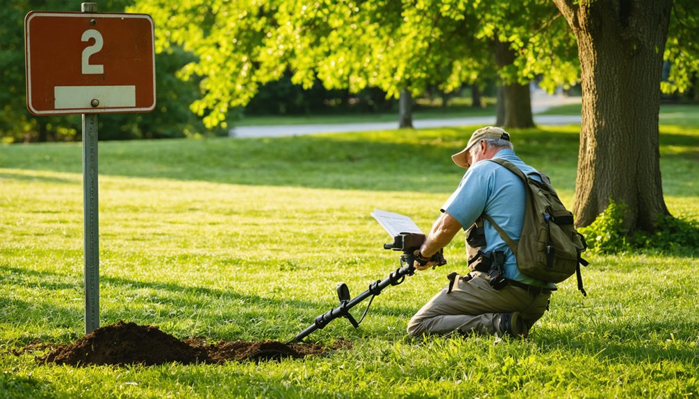 obtain permits for metal detecting