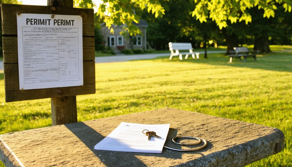 obtain township metal detecting permit