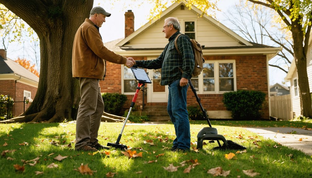 permission for metal detecting