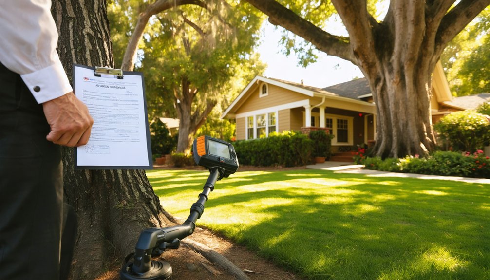 permission for metal detecting