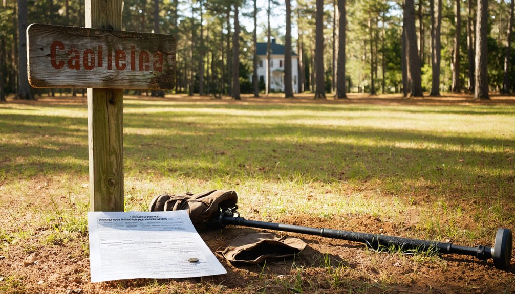 permit requirements for metal detecting