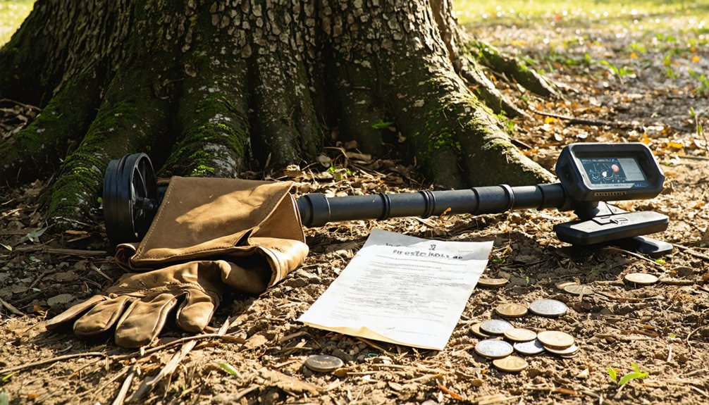 permitted parks for detecting