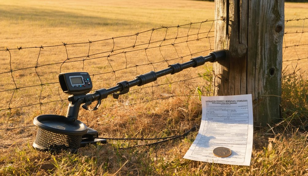 private property metal detecting