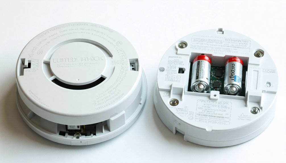 rechargeable or replaceable batteries