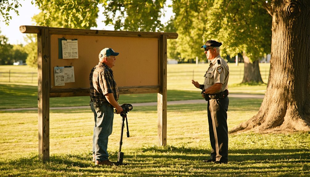 request metal detecting permission