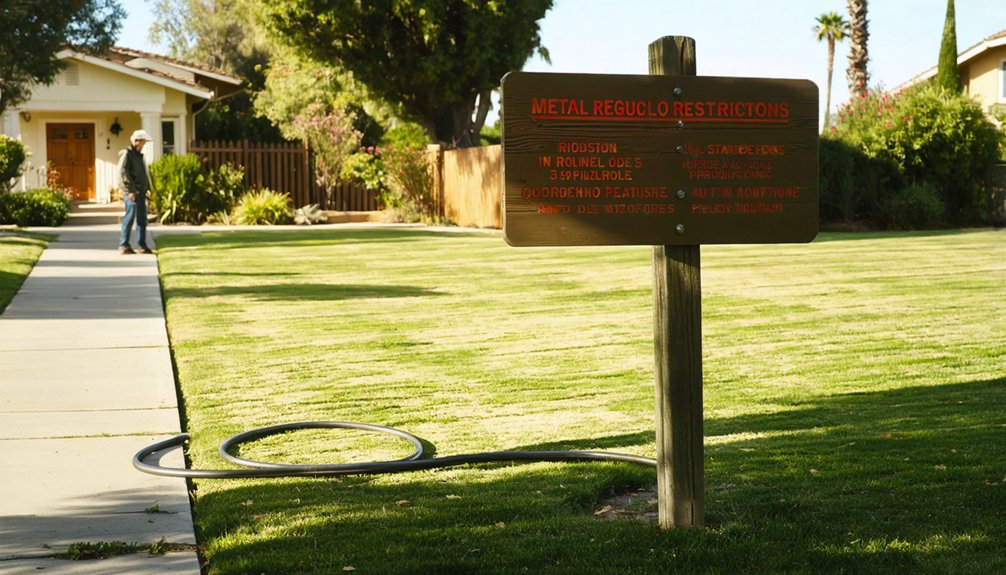 restricted zones for detecting