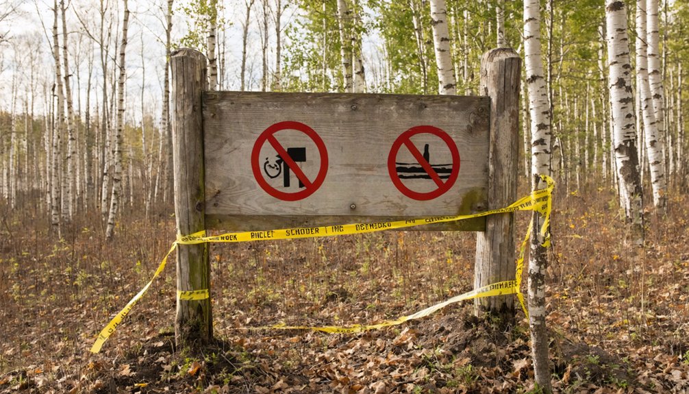 strictly prohibited archaeological areas