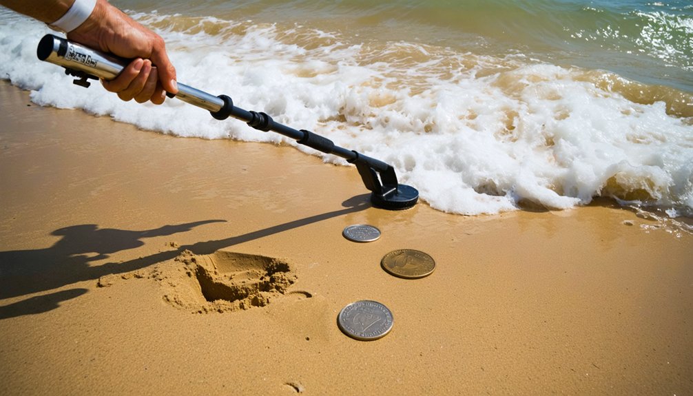 treasure hunting at low tide