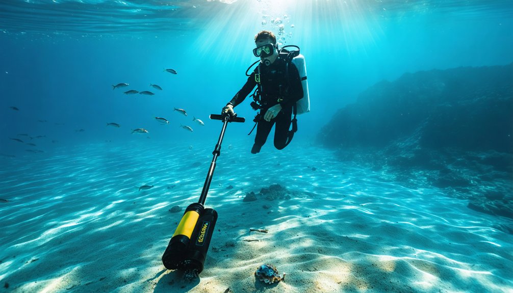 underwater treasure hunting freedom