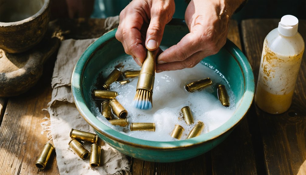 wash scrub rinse dry