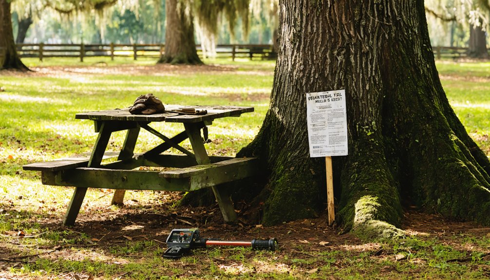 yazoo city metal detecting regulations