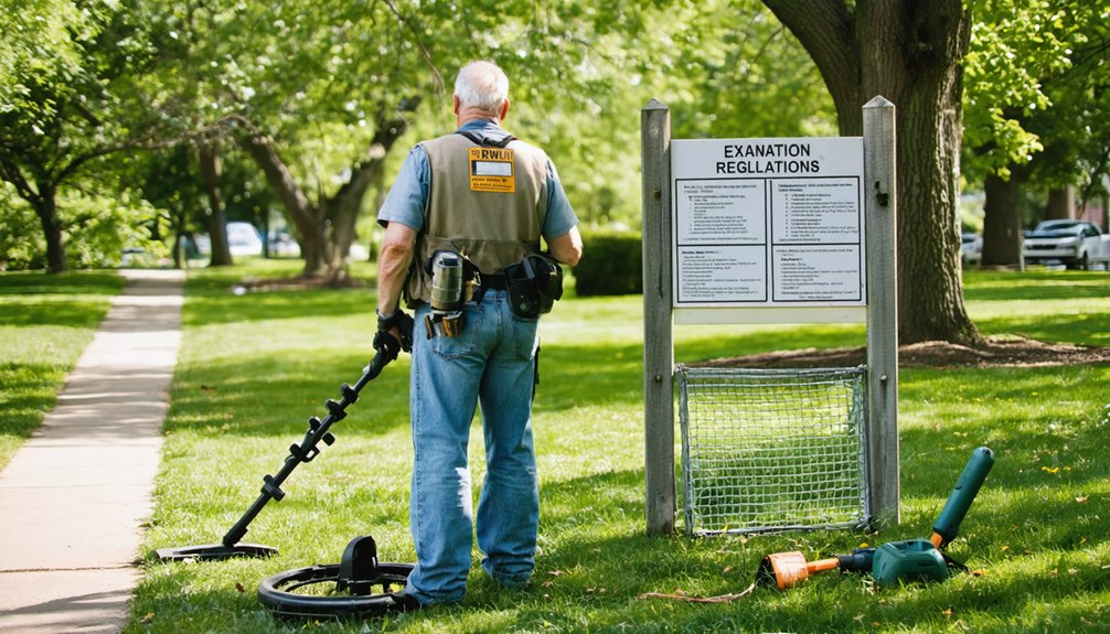 ballwin metal detecting regulations
