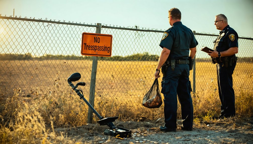 detecting requires landowner permission
