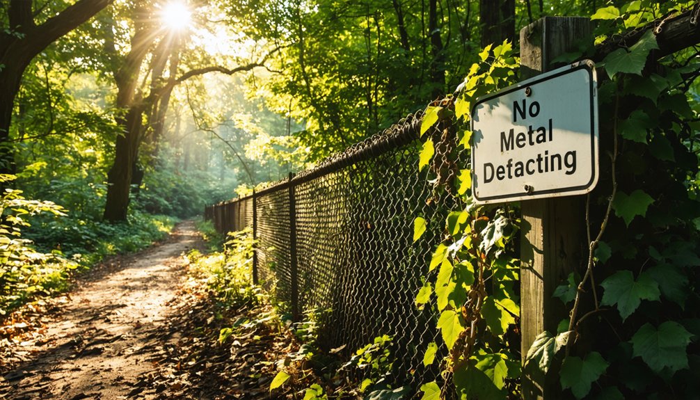 federal lands metal detecting prohibited