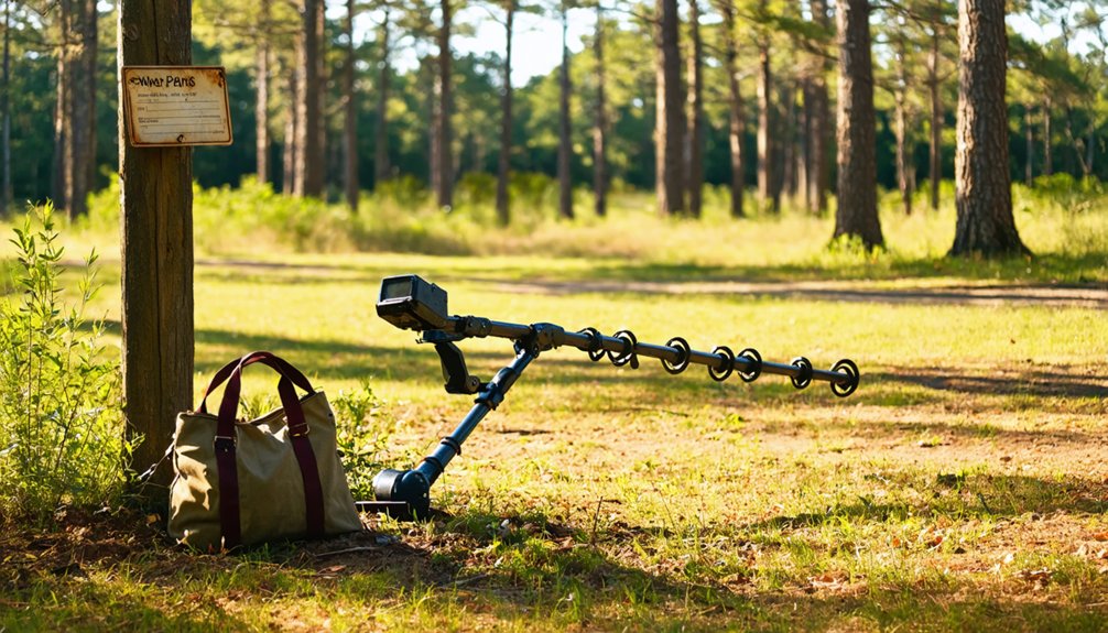 legal detecting in parks