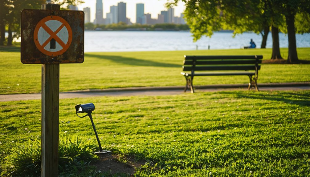 metal detecting is prohibited