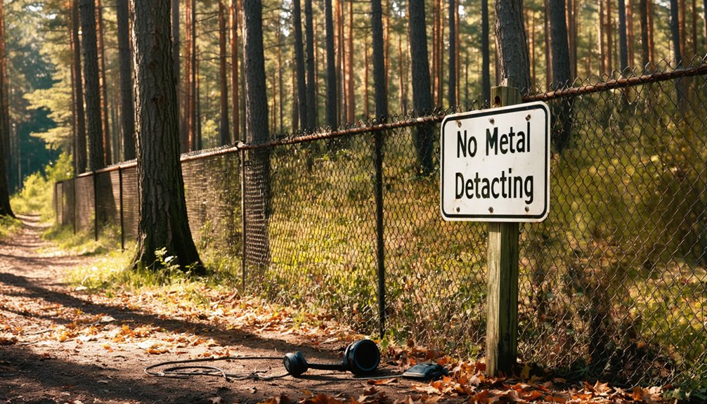 metal detecting land restrictions