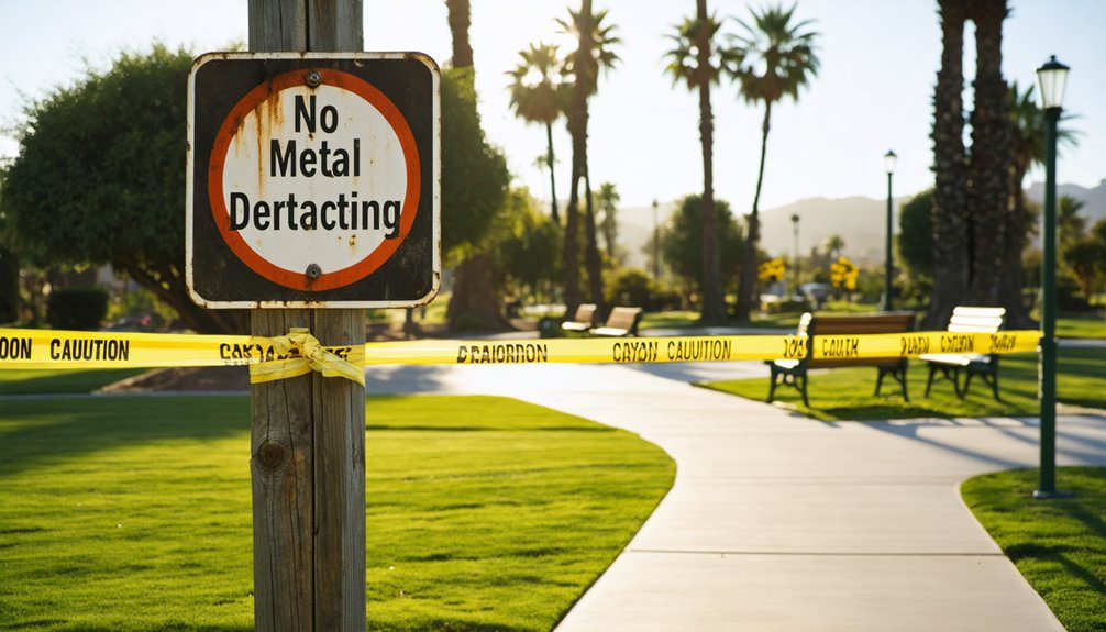 metal detecting location restrictions