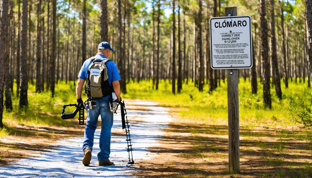 metal detecting park regulations