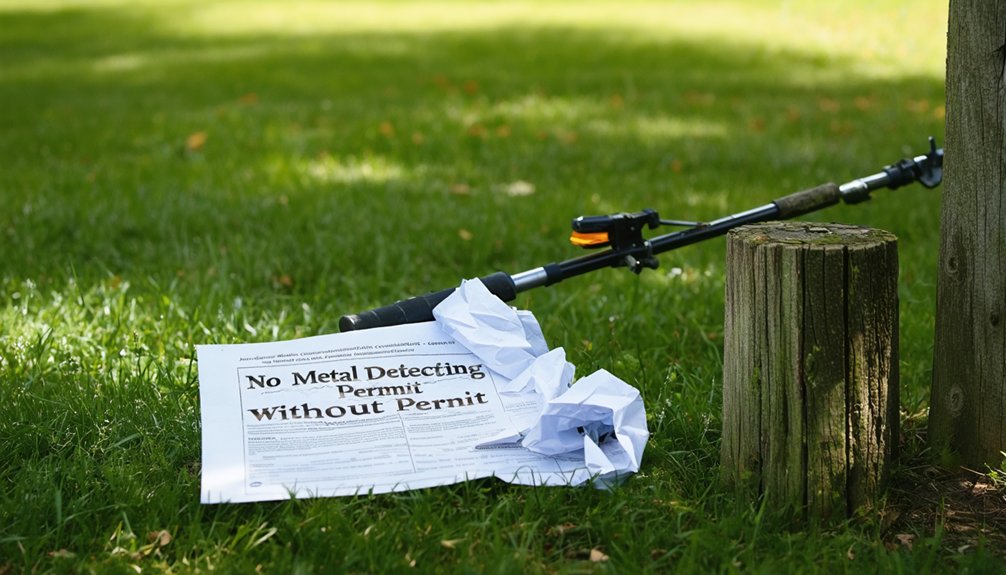 metal detecting permit penalties