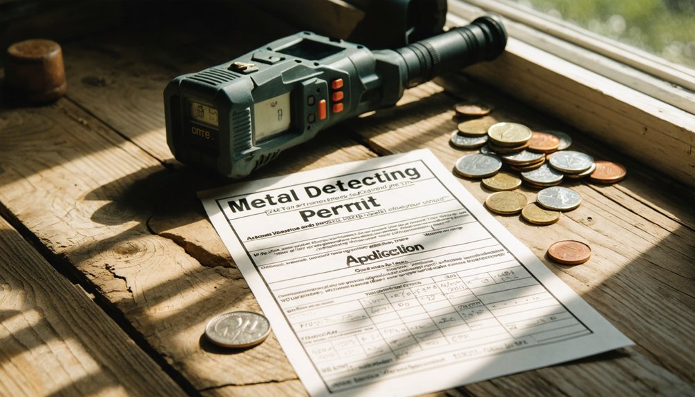 metal detecting permit process