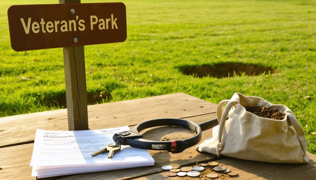metal detecting permit process