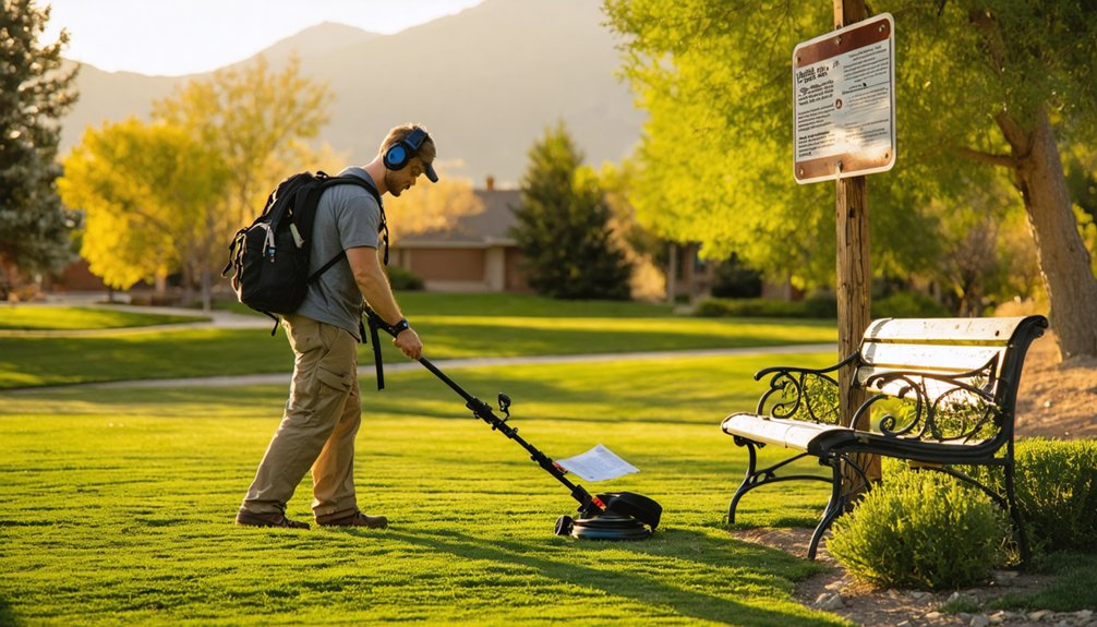 metal detecting regulations centennial