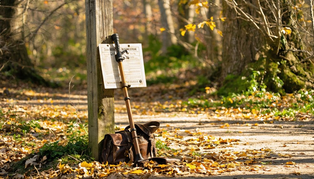 metal detecting regulations franklin