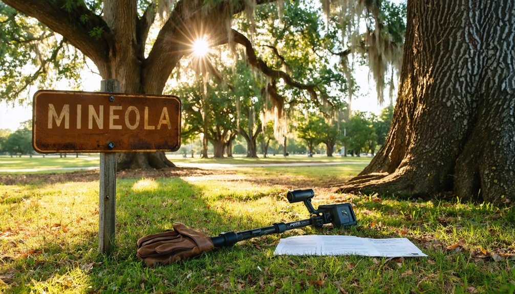 metal detecting regulations mineola