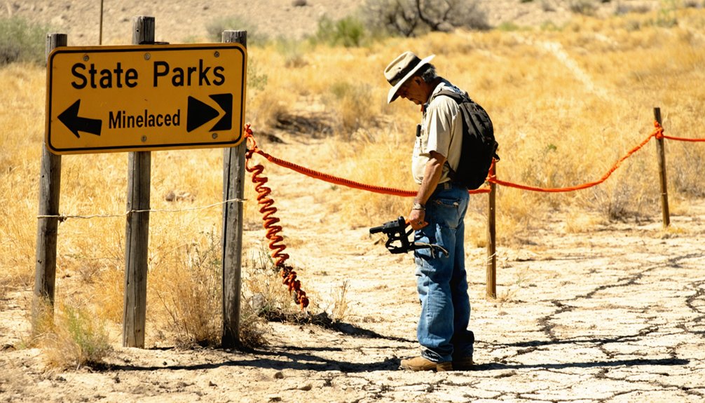 metal detecting restrictions enforced