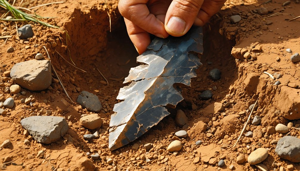 metal detecting reveals artifacts