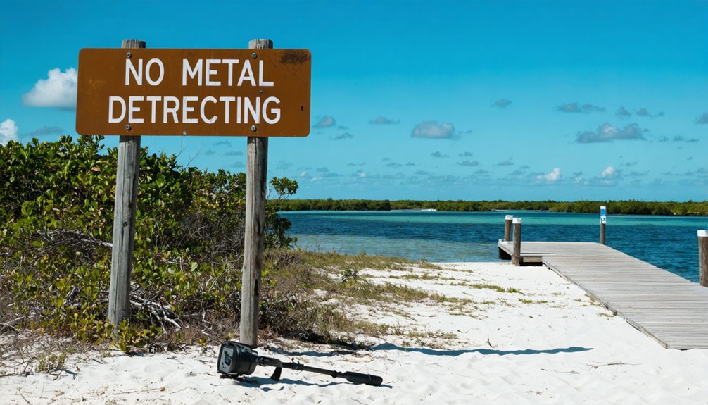 metal detecting strictly prohibited