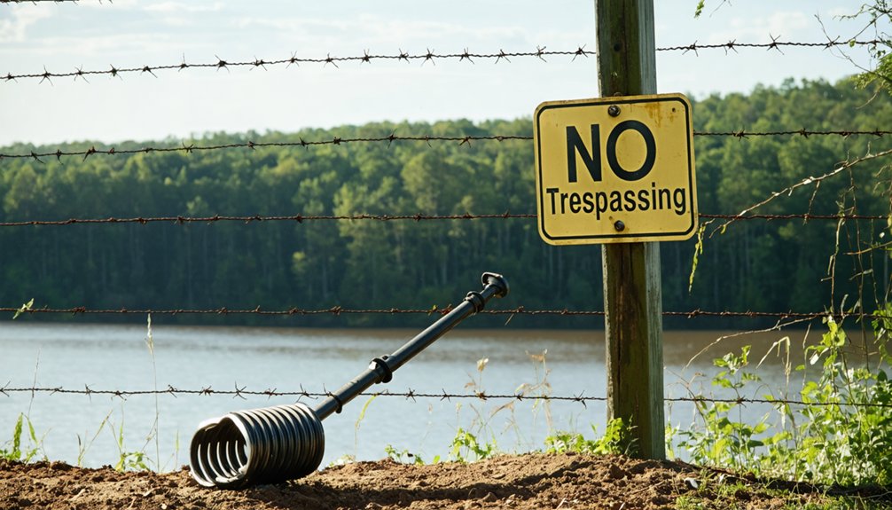 no metal detecting allowed
